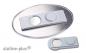 Preview: Namensschild aluline-plus® 43 "logo-print" silber matt