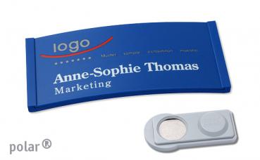 Namensschild polar® 30 "color-complete" blau