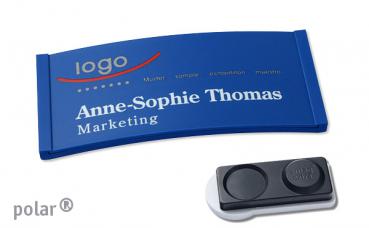Namensschild polar® 30 "color-complete" blau