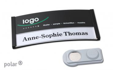 Namensschild polar® 30 "color-print" schwarz