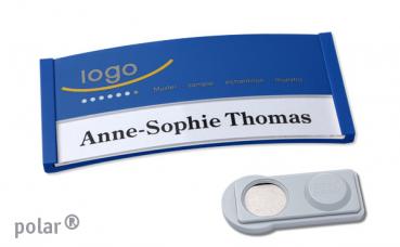 Namensschild polar® 30 "color-print" blau