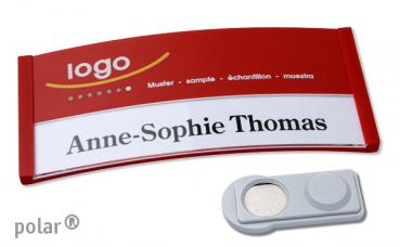 Namensschild polar® 35 "color-print" rot