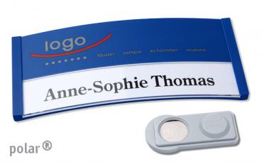 Namensschild polar® 35 "color-print" blau