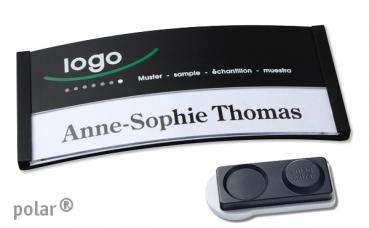 Namensschild polar® 35 "color-print" schwarz