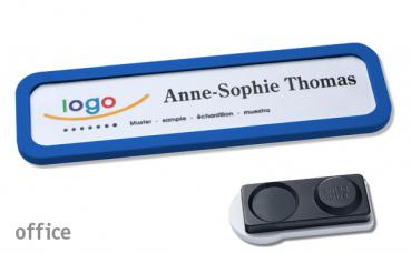 Namensschild office 20 "classic" blau