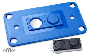 Namensschild office 40 "quick-print" blau