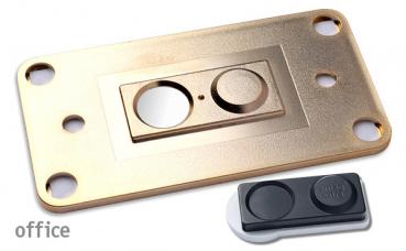 Namensschild office 40 "quick-print" gold