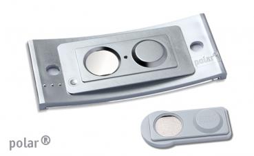 Namensschild polar® 30 "alu-complete" edelstahl