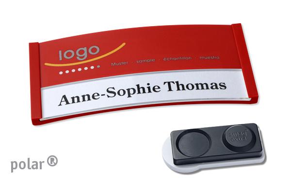 Namensschild polar® 30 "color-print" rot