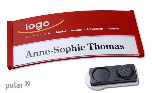 Namensschild polar® 35 "color-print" rot