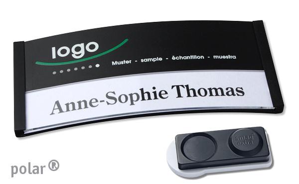 Namensschild polar® 35 "color-print" schwarz