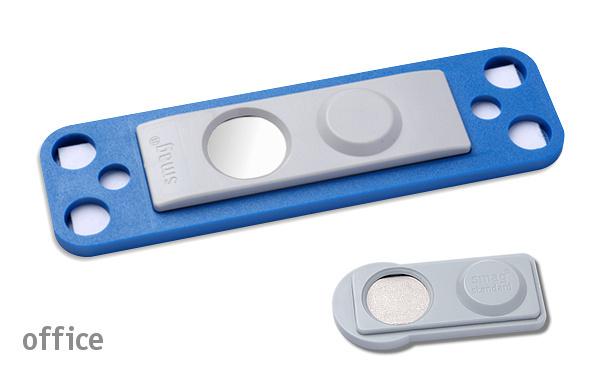 Namensschild office 20 "quick-print" blau