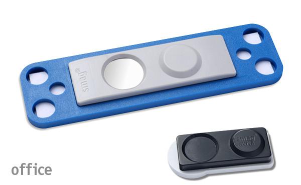 Namensschild office 20 "quick-print" blau