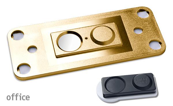Namensschild office 30 "quick-print" gold