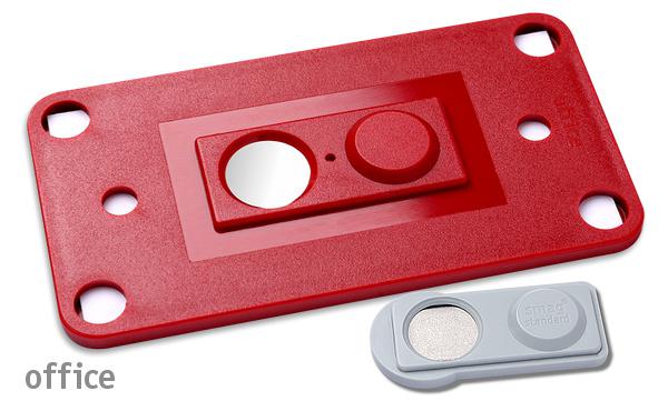 Namensschild office 40 "classic" rot