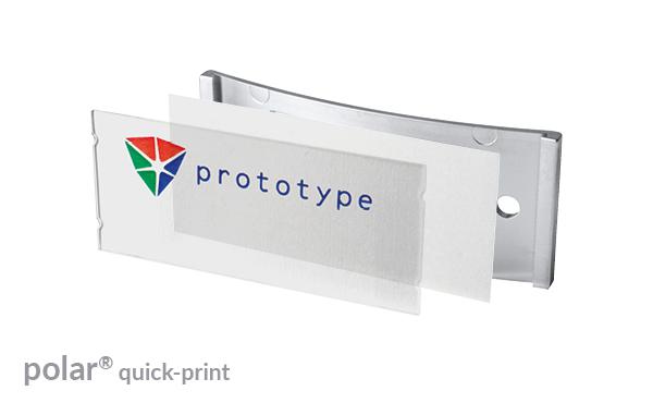 Namensschild polar® 35 "color-print" rot